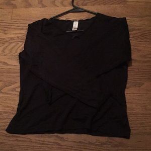 Long sleeve crop top